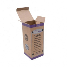 Biodegradable cajas papel kraft Packaging Recycled Custom Logo Size Brown Kraft Product packaging Paper Box